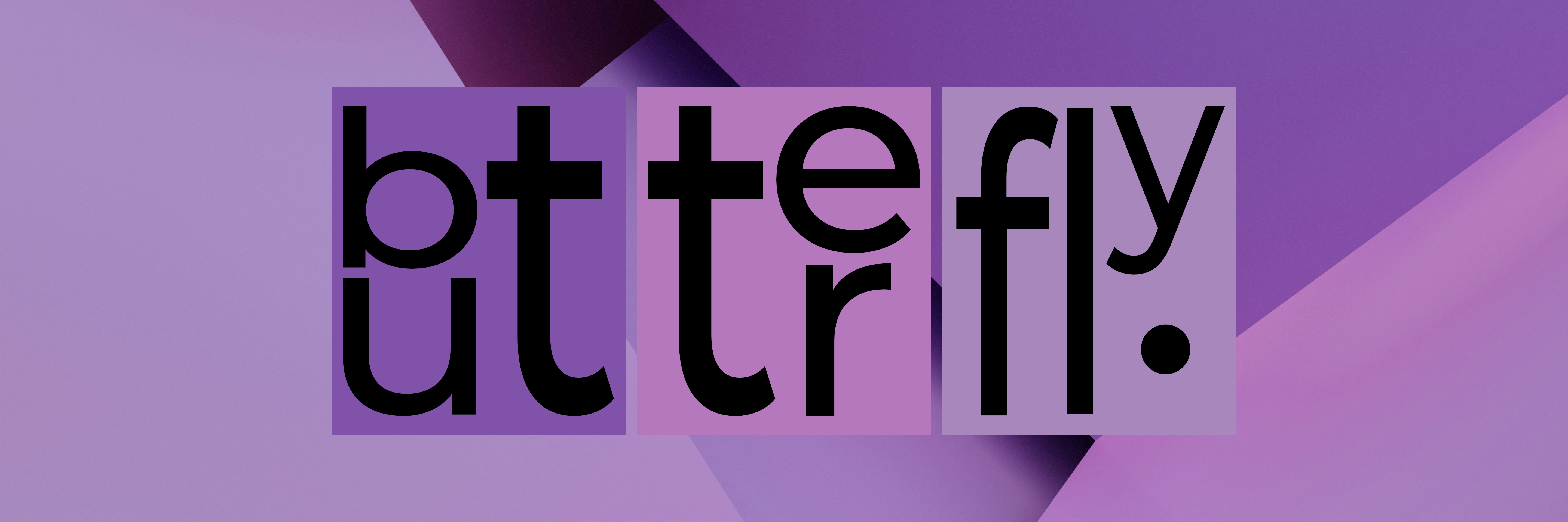 butterfly shown as syllable blocks
